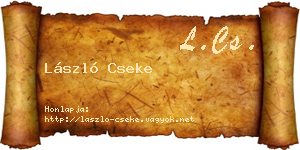 László Cseke névjegykártya